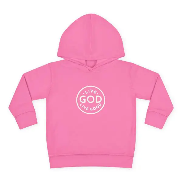 Toddler Pullover Fleece Hoodie LIVE GOD LIVE GOOD TM - Image 25