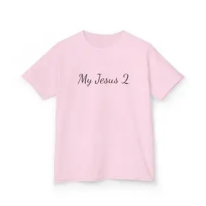 My Jesus 2 Kids Heavy Cotton Tee Black Letters TM