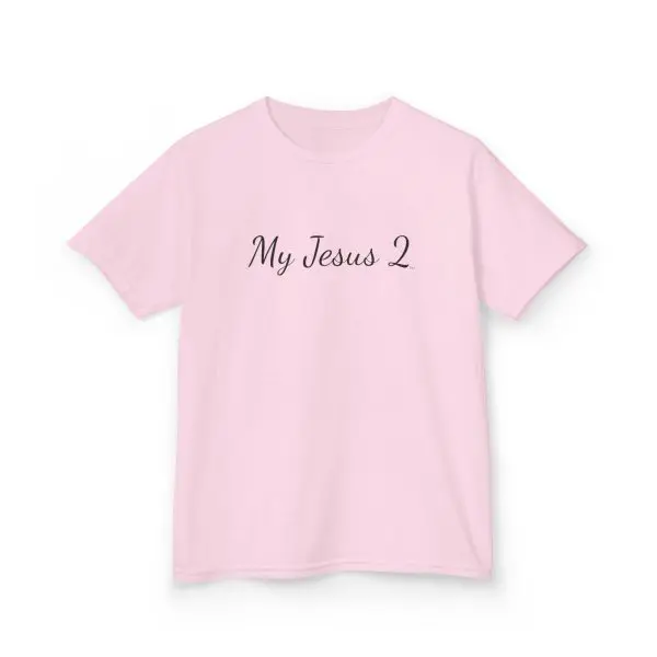 My Jesus 2 Kids Heavy Cotton Tee Black Letters TM