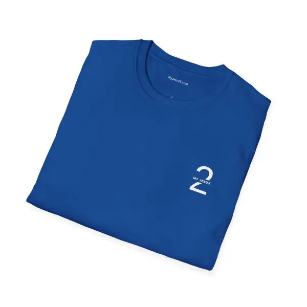 My Jesus 2 Logo Unisex Softstyle T-Shirt White Letters TM - Image 18