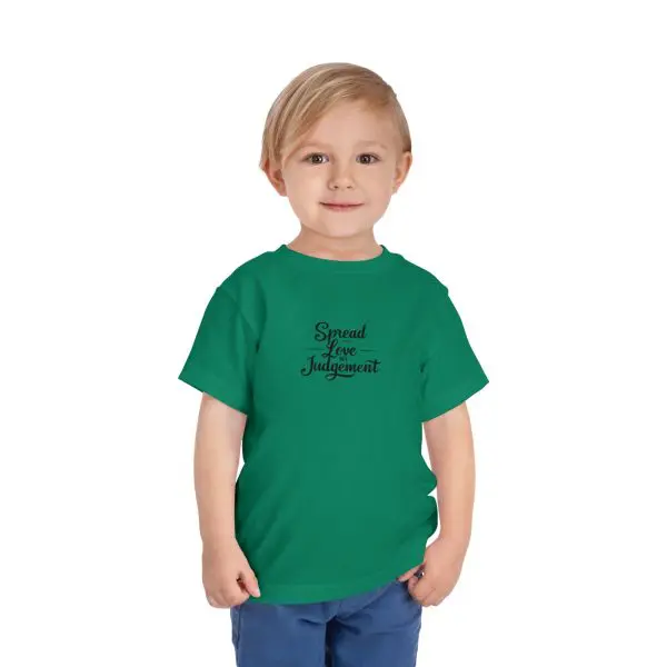Toddler Short Sleeve Tee Spread Love Not Judgement TM - Image 14