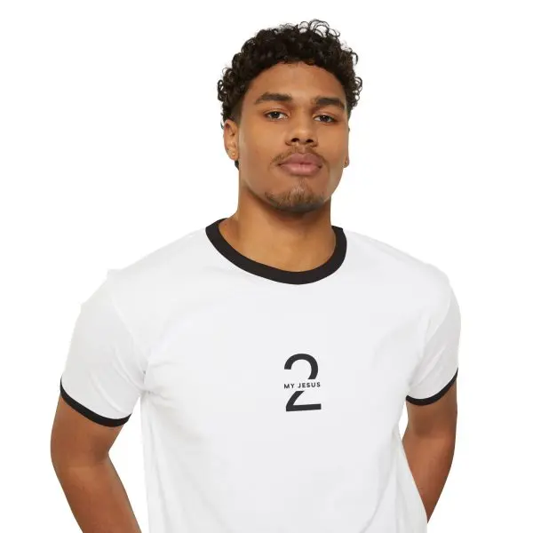 My Jesus 2 Logo Unisex Cotton Ringer T-Shirt TM - Image 6