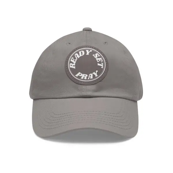 Hat with Leather Patch (Round) READY SET PRAY TM - Image 22