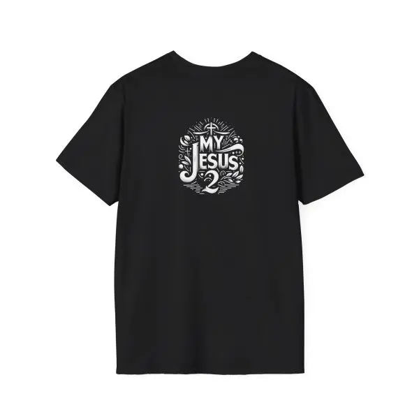 My Jesus 2 w/ Picture On Back Unisex Softstyle T-Shirt TM - Image 4