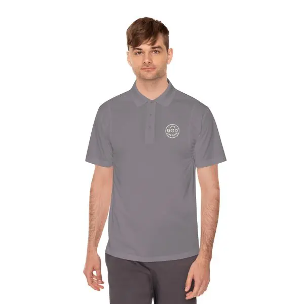 LIVE GOD LIVE GOOD Men's Sport Polo Shirt TM - Image 8