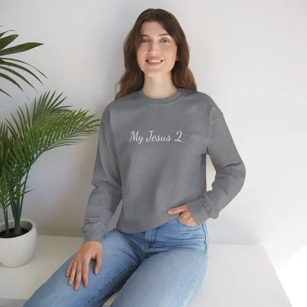 Unisex Heavy Blend Crewneck Sweatshirt My Jesus 2 TM - Image 12