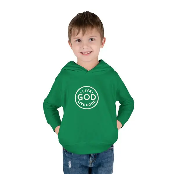 Toddler Pullover Fleece Hoodie LIVE GOD LIVE GOOD TM - Image 11