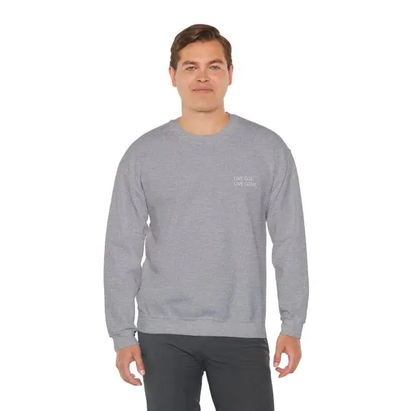 Unisex Heavy Blend Crewneck Sweatshirt LIVE GOD LIVE GOOD TM - Image 21