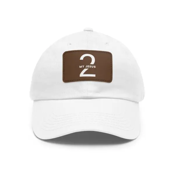 Hat with Leather Patch (Rectangle) My Jesus 2 TM