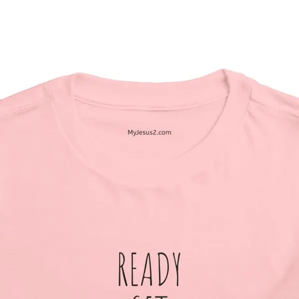 READY SET PRAY Toddler Short Sleeve Tee Black Letters TM - Image 9