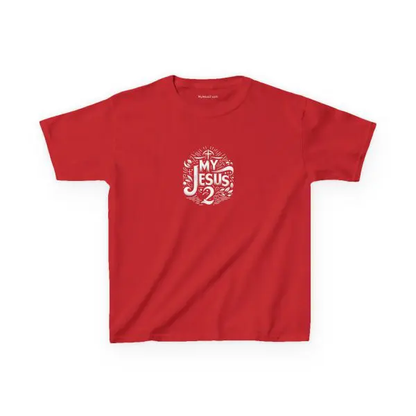 Kids Heavy Cotton Tee My Jesus 2 TM - Image 15