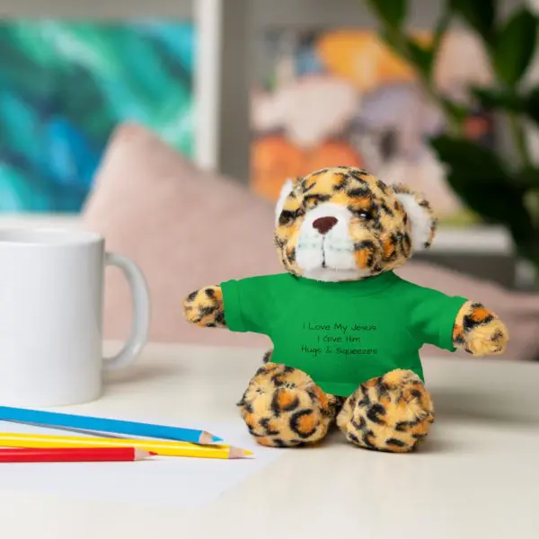 A Stuffed Animal with Tee I Love My Jesus I Give Him Hugs & Squeezes TM - Image 99