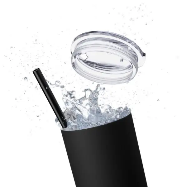 Cup Skinny Tumbler with Straw, 20oz My Jesus 2 TM - Image 12