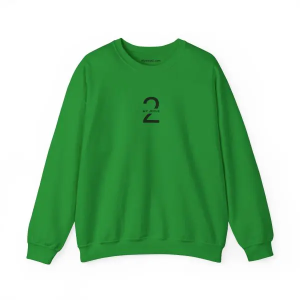 Unisex Heavy Blend Crewneck Sweatshirt My Jesus 2 Logo TM - Image 9