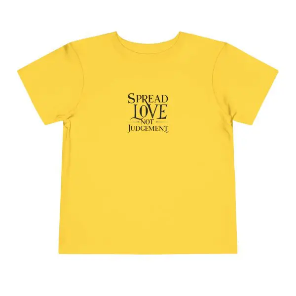 Toddler Short Sleeve Tee Spread Love Not Judgement TM - Image 4