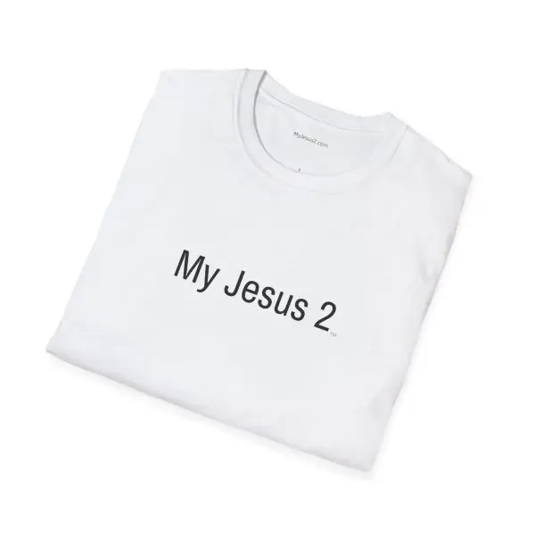 My Jesus 2 Unisex Softstyle T-Shirt Black Letters TM - Image 12