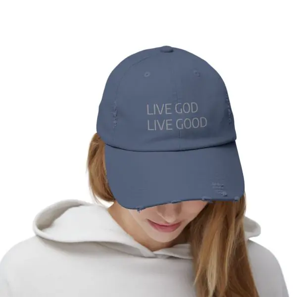 A Hat Distressed LIVE GOD LIVE GOOD TM - Image 12