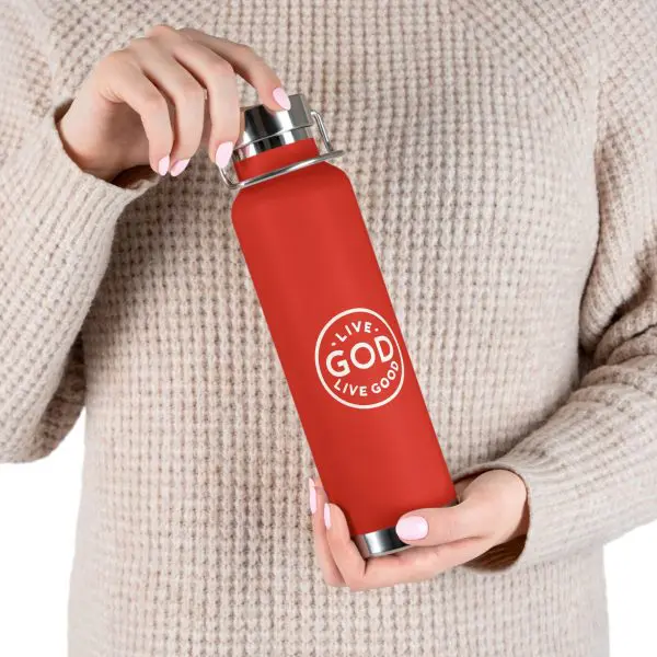 Copper Vacuum Insulated Bottle, 22oz LIVE GOD LIVE GOOD TM - Image 4