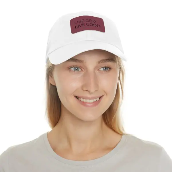 A Hat with Leather Patch (Rectangle) LIVE GOD LIVE GOOD TM - Image 56