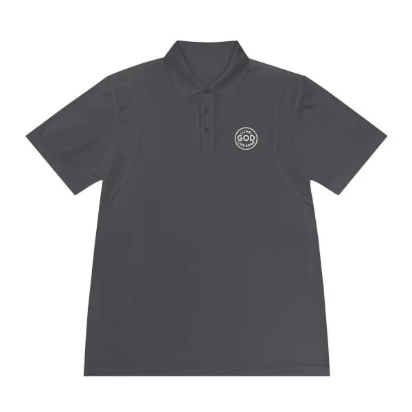 LIVE GOD LIVE GOOD Men's Sport Polo Shirt TM - Image 3