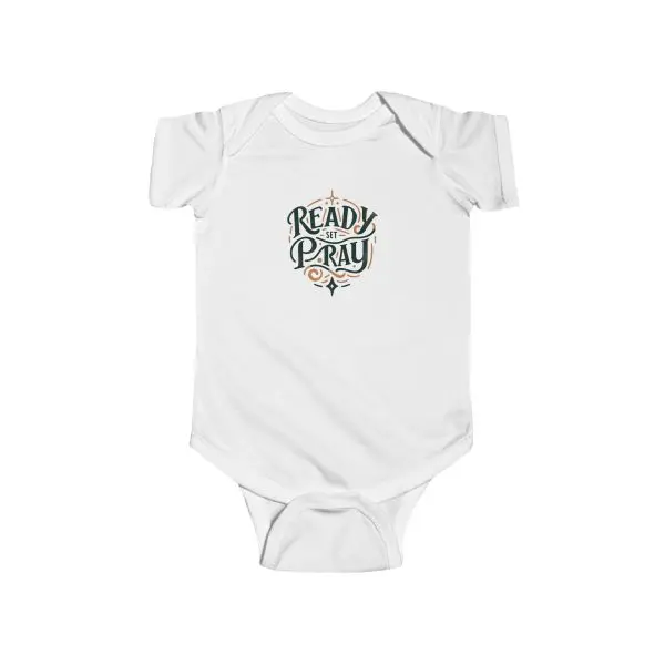 Infant Fine Jersey Bodysuit READY SET PRAY TM - Image 3