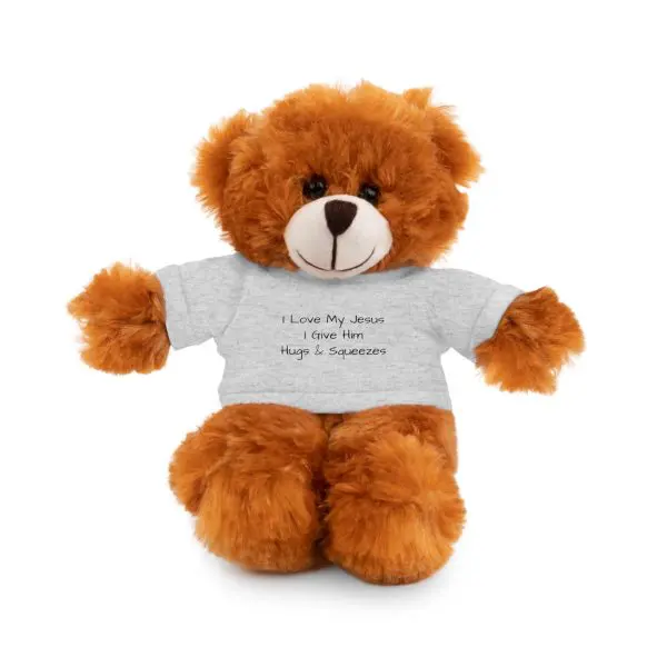 A Stuffed Animal with Tee I Love My Jesus I Give Him Hugs & Squeezes TM - Image 73