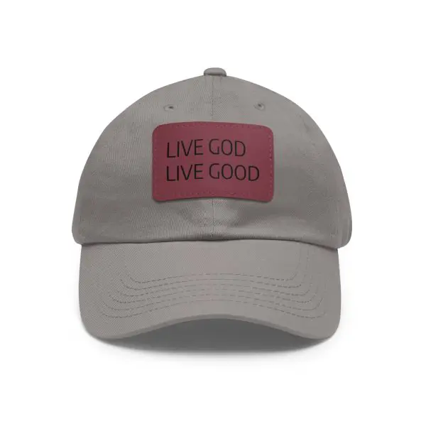 A Hat with Leather Patch (Rectangle) LIVE GOD LIVE GOOD TM - Image 29