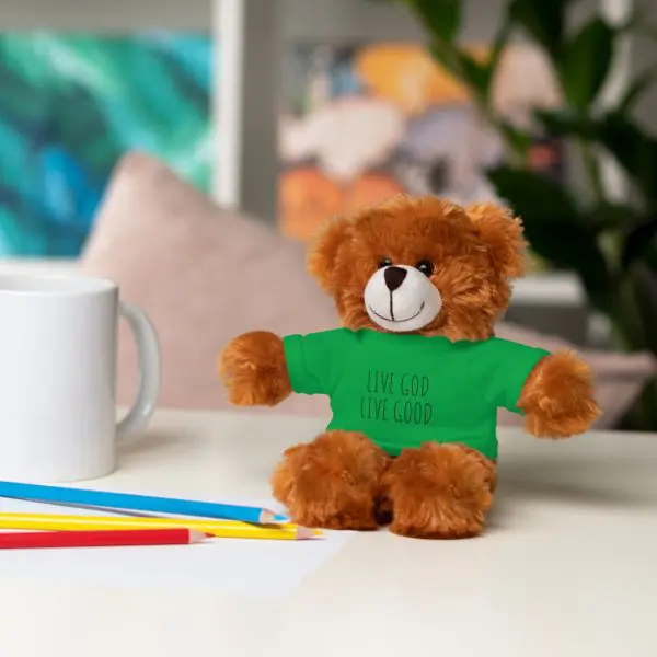 A Stuffed Animal with Tee LIVE GOD LIVE GOOD TM - Image 93