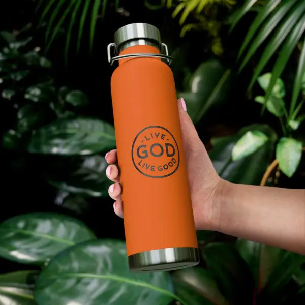 Copper Vacuum Insulated Bottle, 22oz LIVE GOD LIVE GOOD TM - Image 12