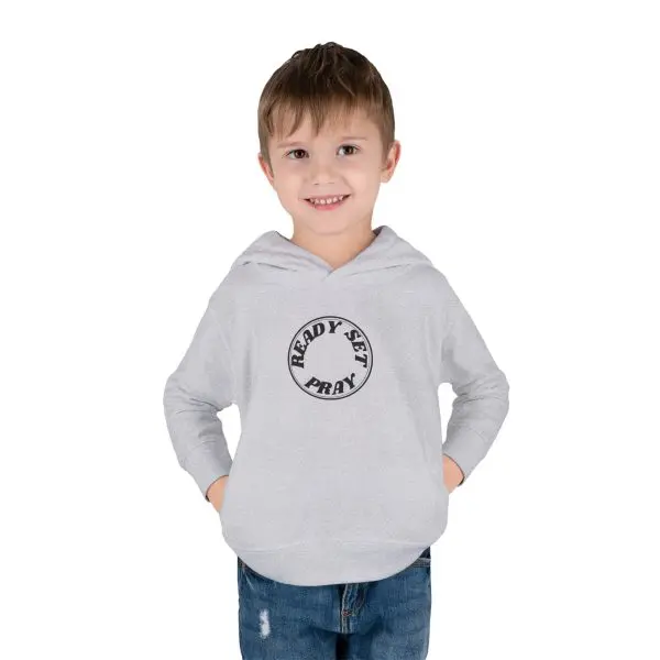 READY SET PRAY Toddler Pullover Fleece Hoodie TM - Image 3