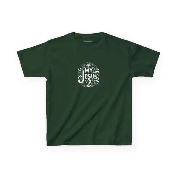 Kids Heavy Cotton Tee My Jesus 2 TM - Image 9