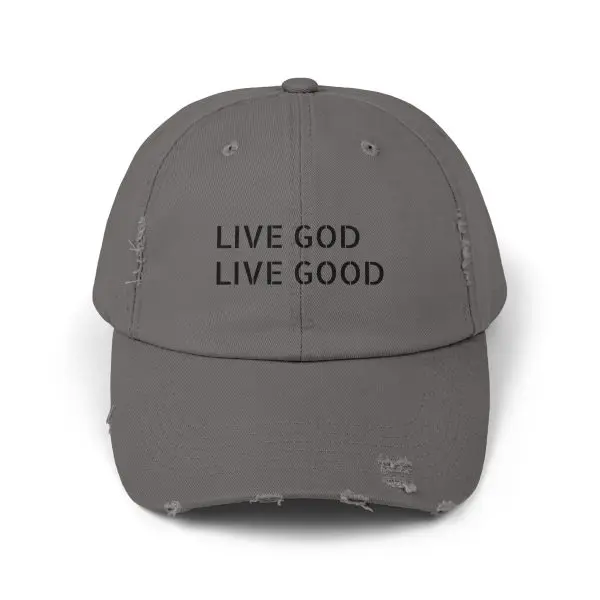 A Hat Distressed LIVE GOD LIVE GOOD TM - Image 17