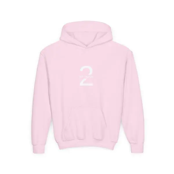 Heavy Blend Kids Hooded Sweatshirt My Jesus 2 Logo TM - Image 9