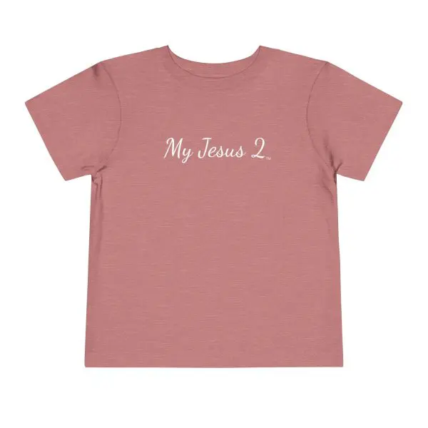 My Jesus 2 Toddler Short Sleeve Tee White Letters TM