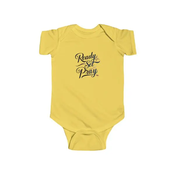 Infant Fine Jersey Bodysuit READY SET PRAY TM - Image 5