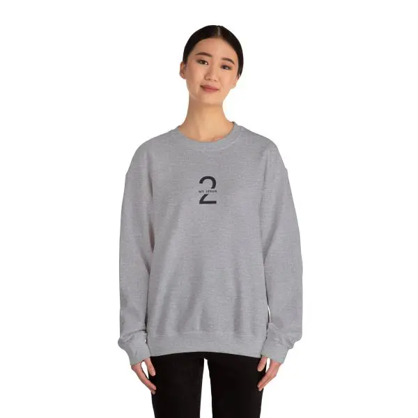 Unisex Heavy Blend Crewneck Sweatshirt My Jesus 2 Logo TM - Image 8