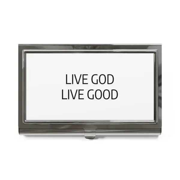 LIVE GOD LIVE GOOD Business Card Holder TM