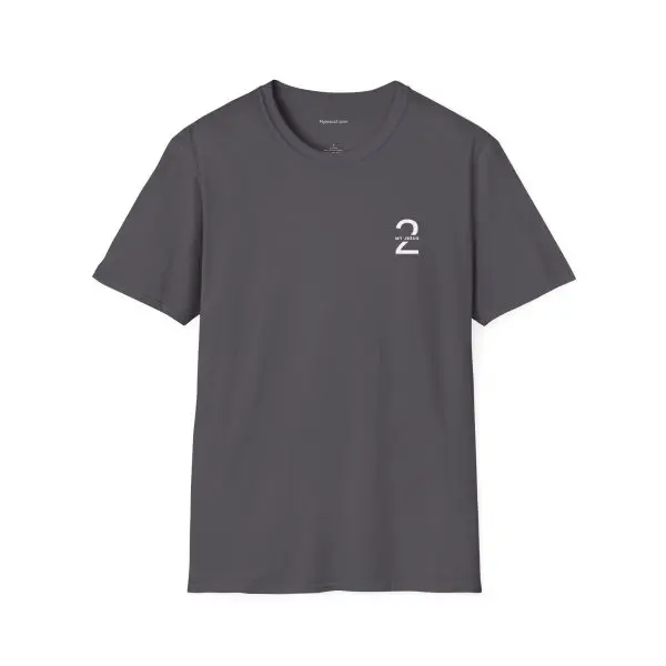 My Jesus 2 Logo Unisex Softstyle T-Shirt White Letters TM - Image 15