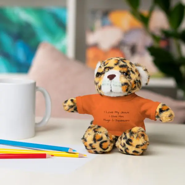A Stuffed Animal with Tee I Love My Jesus I Give Him Hugs & Squeezes TM - Image 48