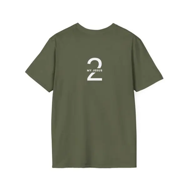 My Jesus 2 Front & Back Logo Unisex Softstyle T-Shirt TM - Image 4