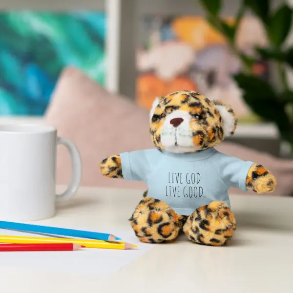 A Stuffed Animal with Tee LIVE GOD LIVE GOOD TM - Image 30