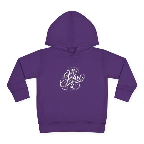 Toddler Pullover Fleece Hoodie My Jesus 2 TM - Image 16