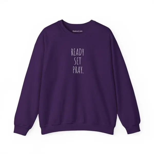 Unisex Heavy Blend Crewneck Sweatshirt READY SET PRAY TM - Image 11