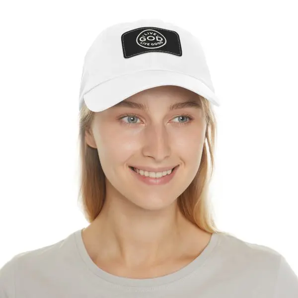 A Hat with Leather Patch (Rectangle) LIVE GOD LIVE GOOD TM - Image 20