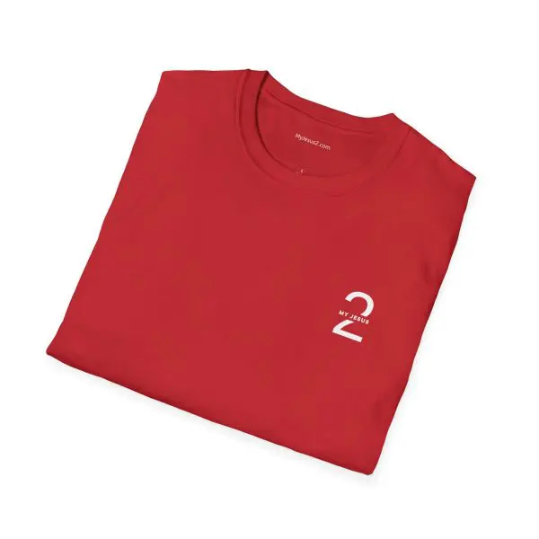 My Jesus 2 Logo Unisex Softstyle T-Shirt White Letters TM - Image 20