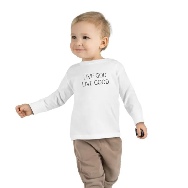 LIVE GOD LIVE GOOD Toddler Long Sleeve Tee TM - Image 5