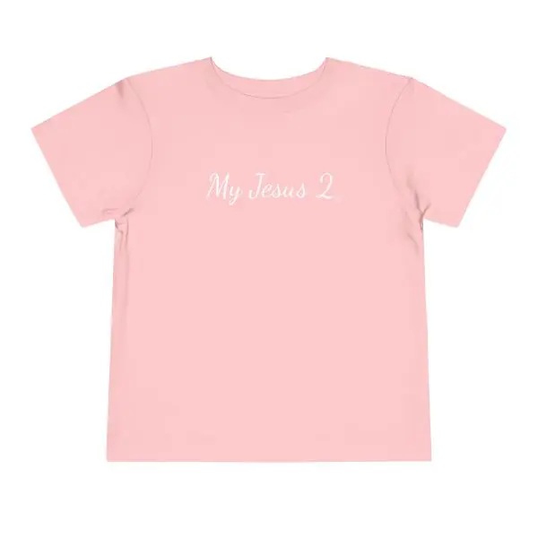 My Jesus 2 Toddler Short Sleeve Tee White Letters TM - Image 25