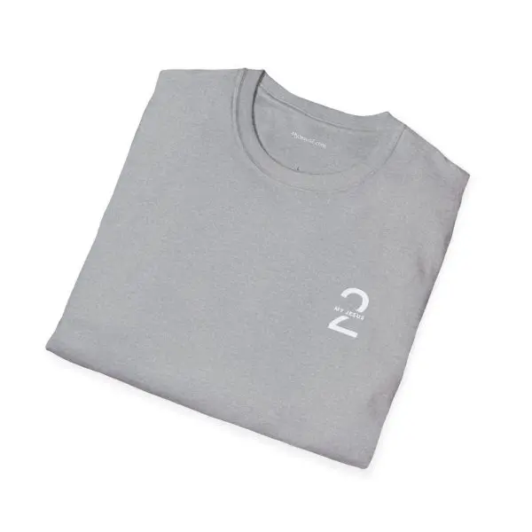 My Jesus 2 Logo Unisex Softstyle T-Shirt White Letters TM - Image 4