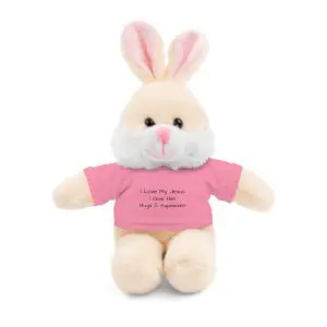 A Stuffed Animal with Tee I Love My Jesus I Give Him Hugs & Squeezes TM