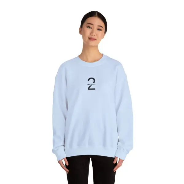 Unisex Heavy Blend Crewneck Sweatshirt My Jesus 2 Logo TM - Image 20
